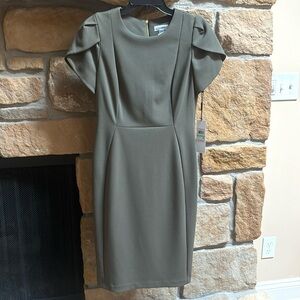 NWT Calvin Klein Tulip-Sleeve Dress.